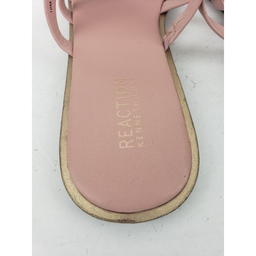 Reaction Kenneth Cole Sloan Four Band Strappy Slide Sandal in Blush Pink Size 10 - Picture 6 of 16